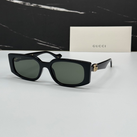 NEW GG1534S 001 GUCCI BLACK GREY WOMEN GUCCI SUNGLASSES - Picture 3 of 13